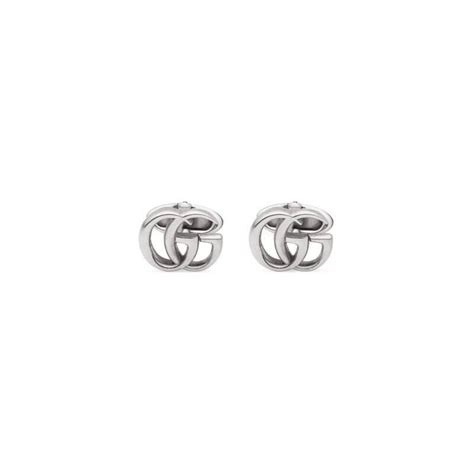 gemelli gucci doppia g|Gemelli in argento con Doppia G .